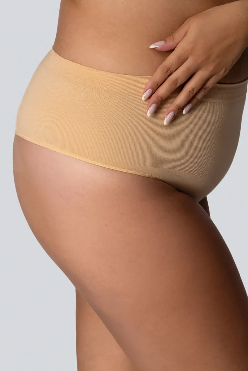 Стрінги жіночі трусики великого розміру з коригуючим ефектом mona queen mid-waisted smoothwear 9/10