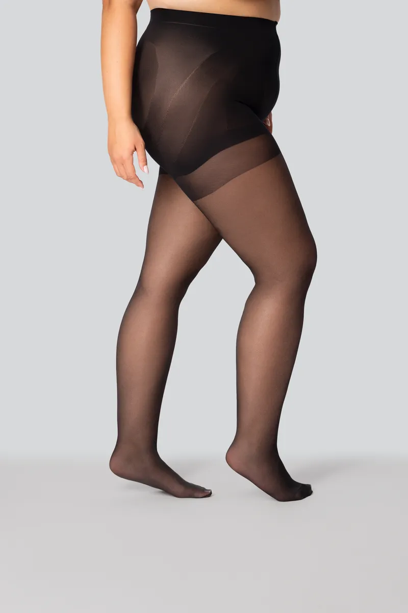 Корекційні жіночі колготки великого розміру з коригуючим ефектом mona shaping 30 den 6
