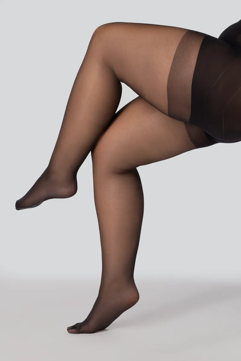 Корекційні жіночі колготки великого розміру з коригуючим ефектом mona shaping 30 den 8