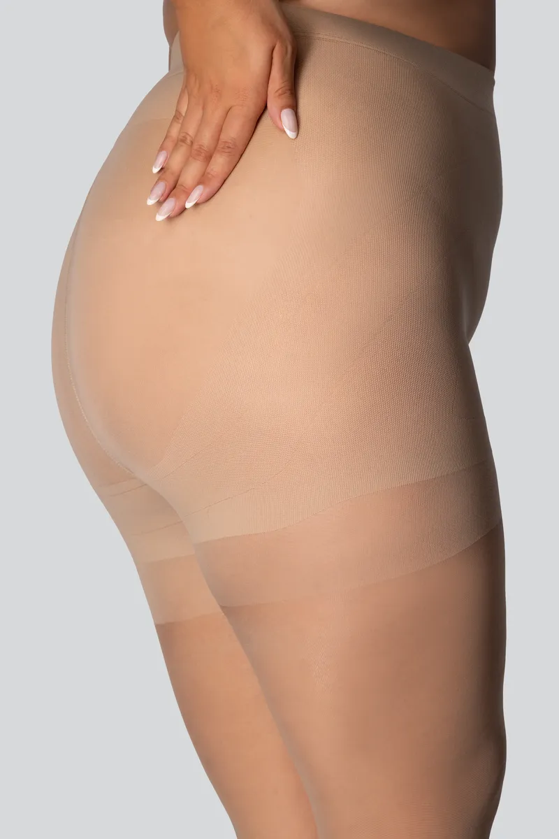 Корекційні жіночі колготки великого розміру з коригуючим ефектом mona shaping 30 den 8 short