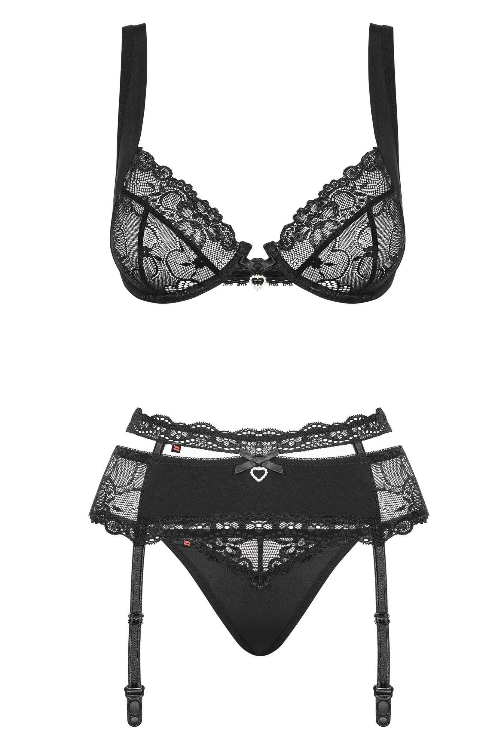 Комплект obsessive Heartina set L/XL