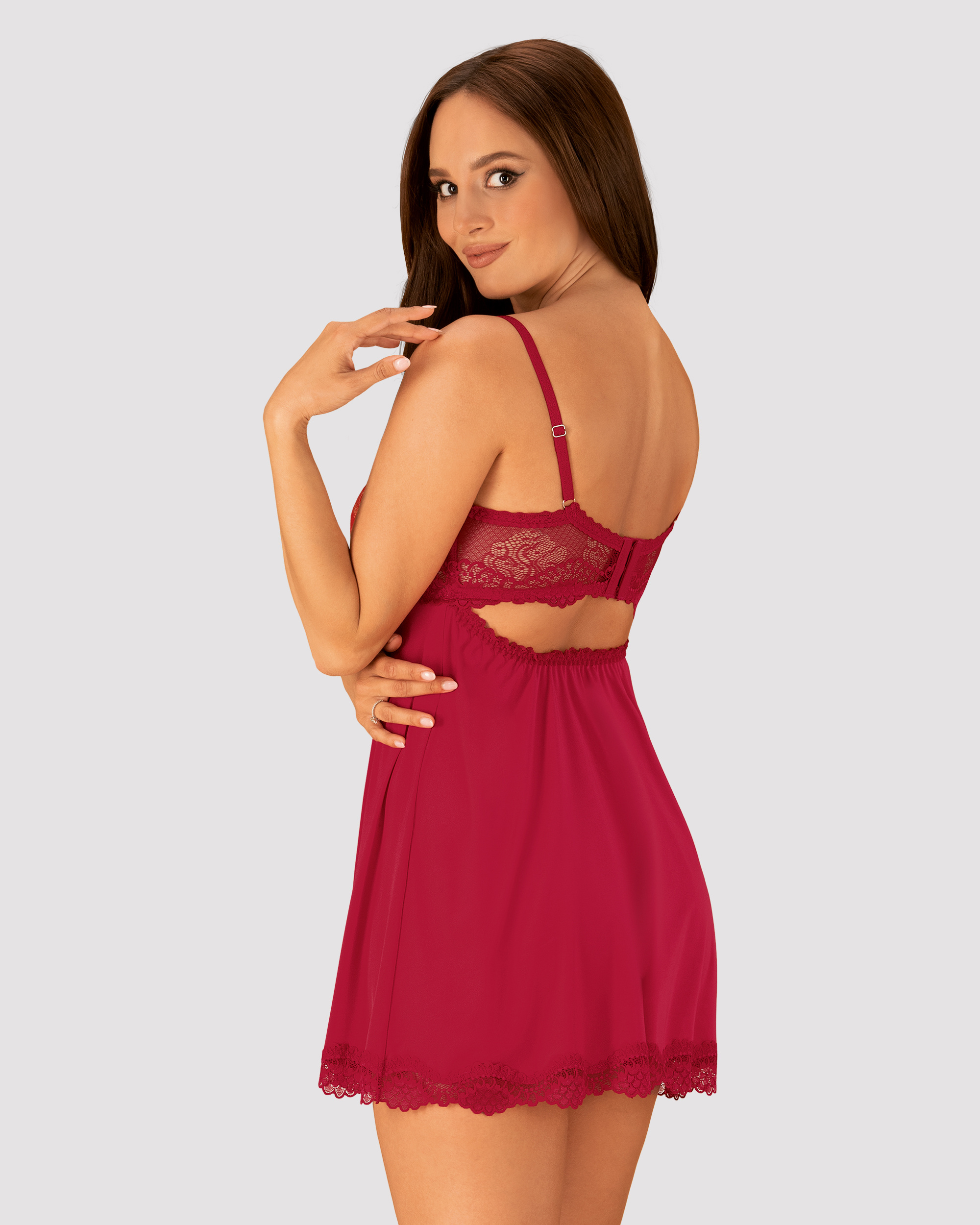 Комплект obsessive Rosalyne babydoll S/M