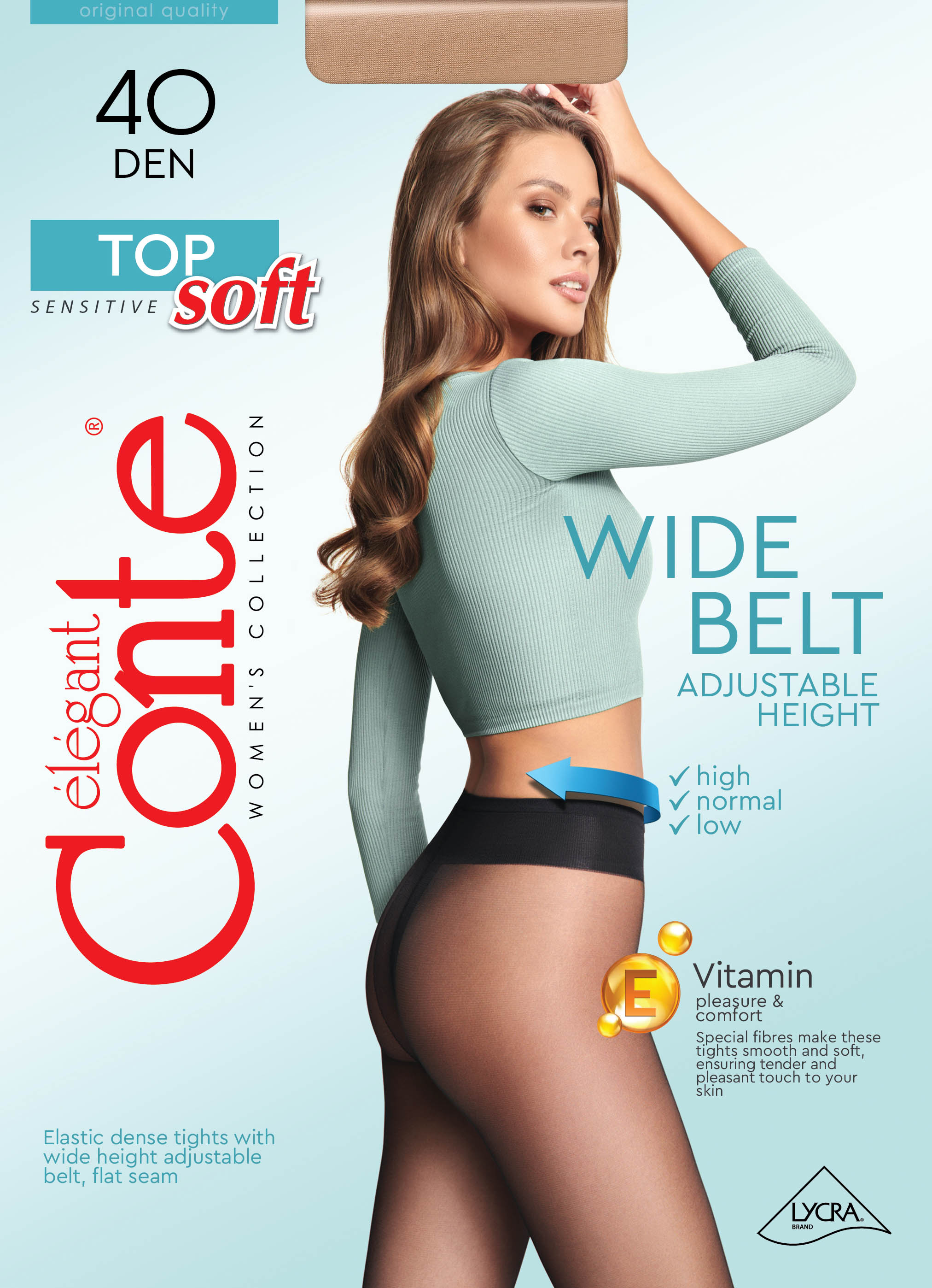 Класичні жіночі колготки жін. TOP SOFT 40, р.4, Mocca