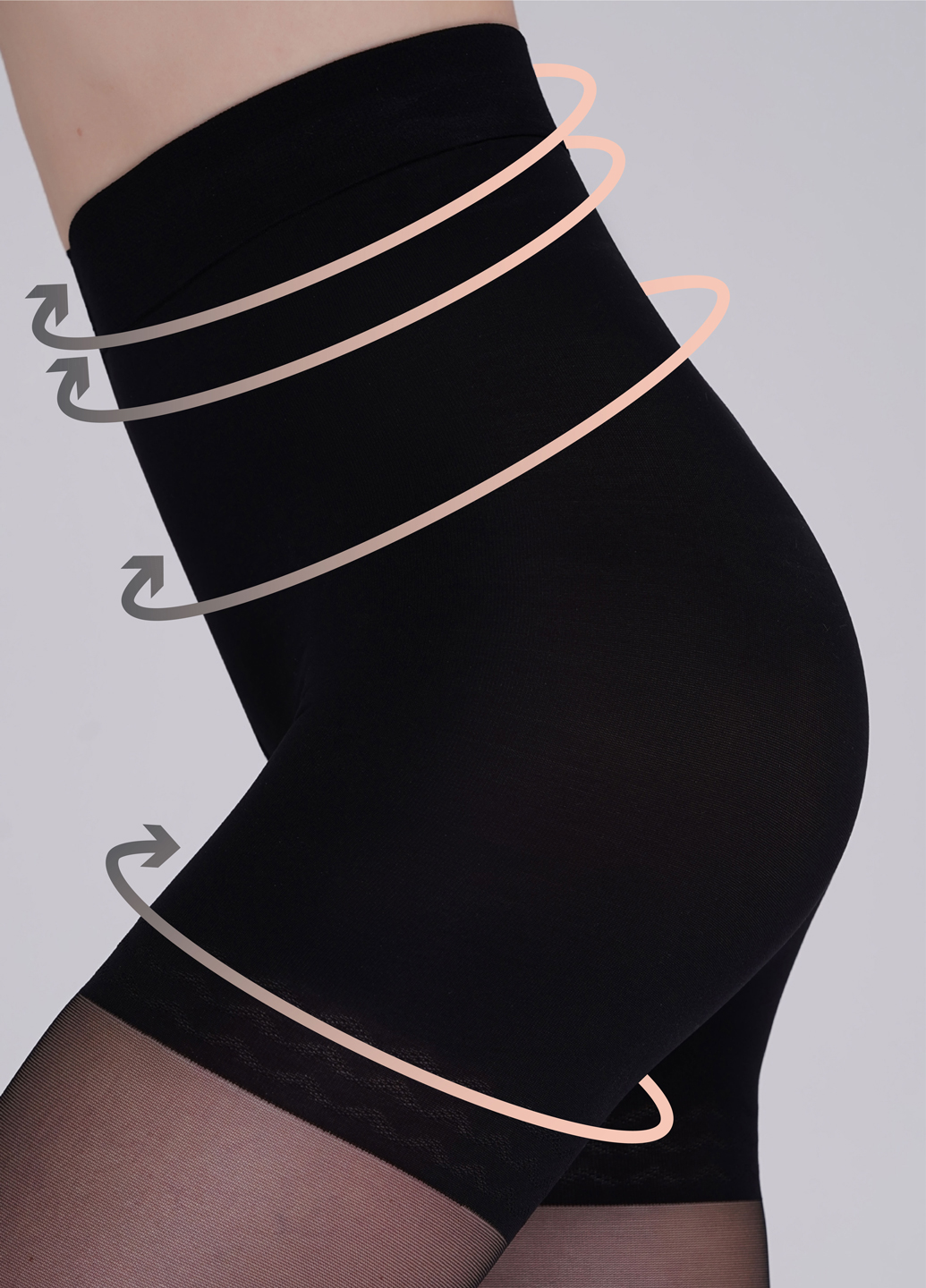 Корекційні жіночі колготки з корегуючими шортами giulia slim 40 den