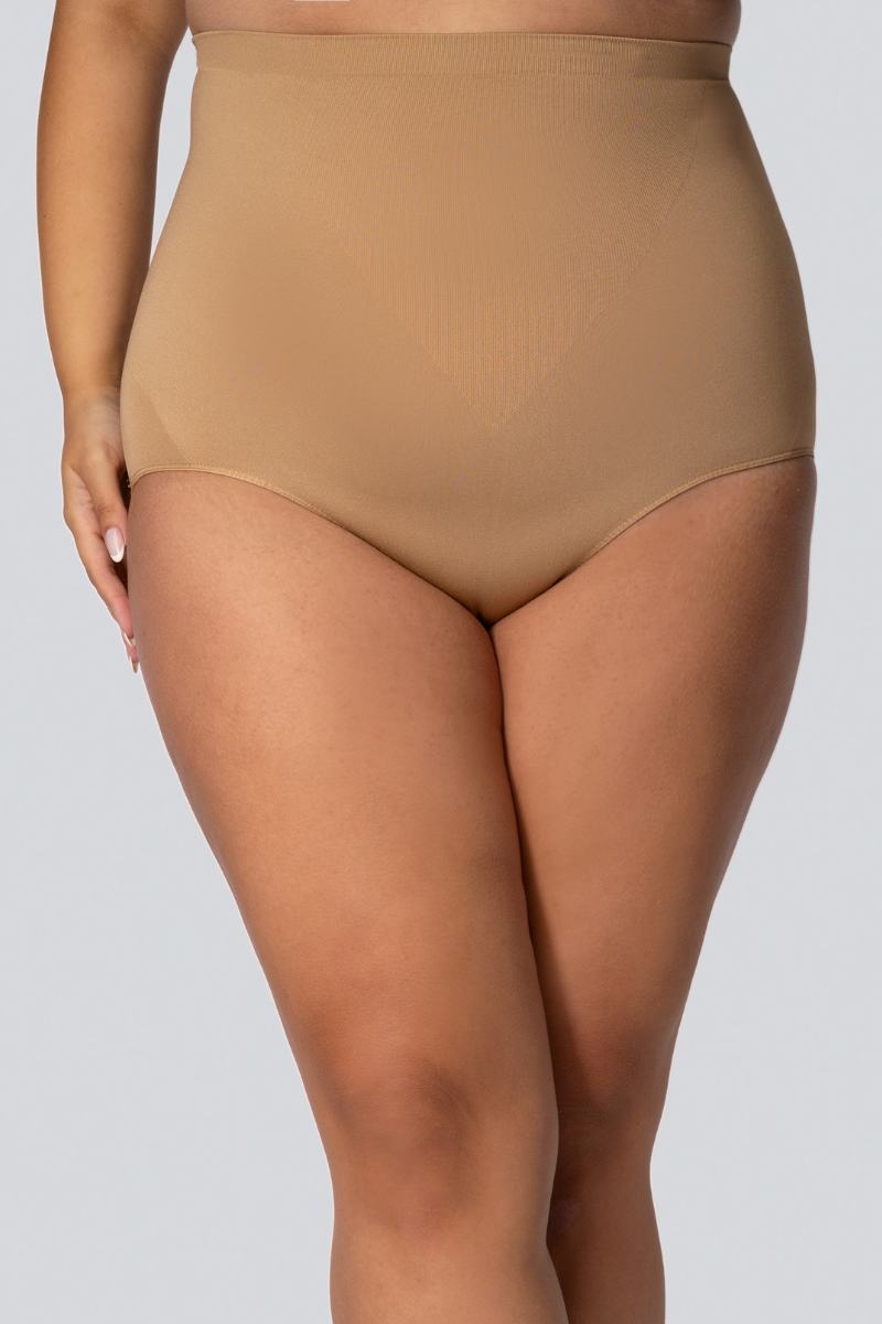 Жіночі трусики великого розміру з коригуючим ефектом mona queen high-waisted smoothwear 5/6