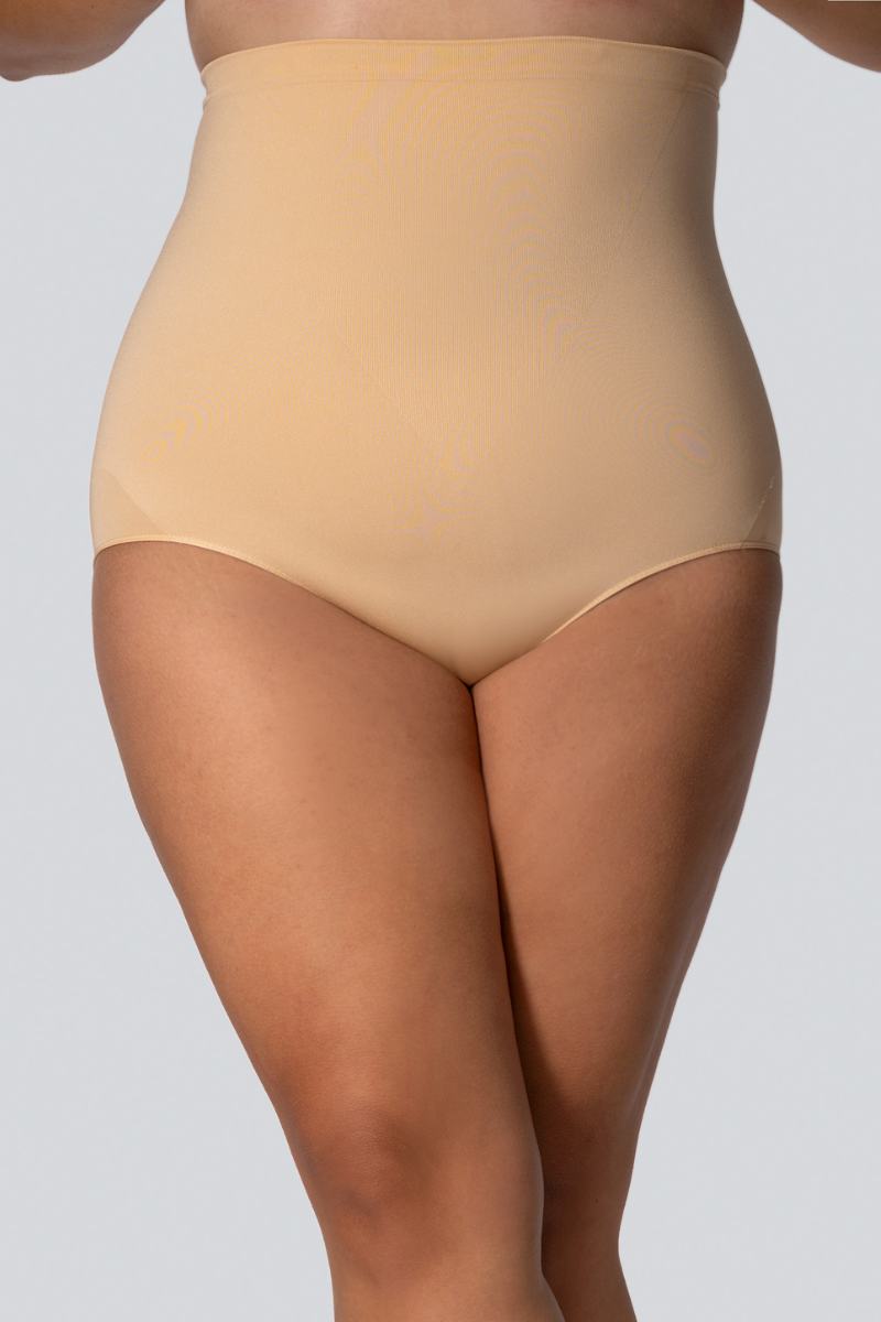 Жіночі трусики великого розміру з коригуючим ефектом mona queen high-waisted smoothwear 6/7