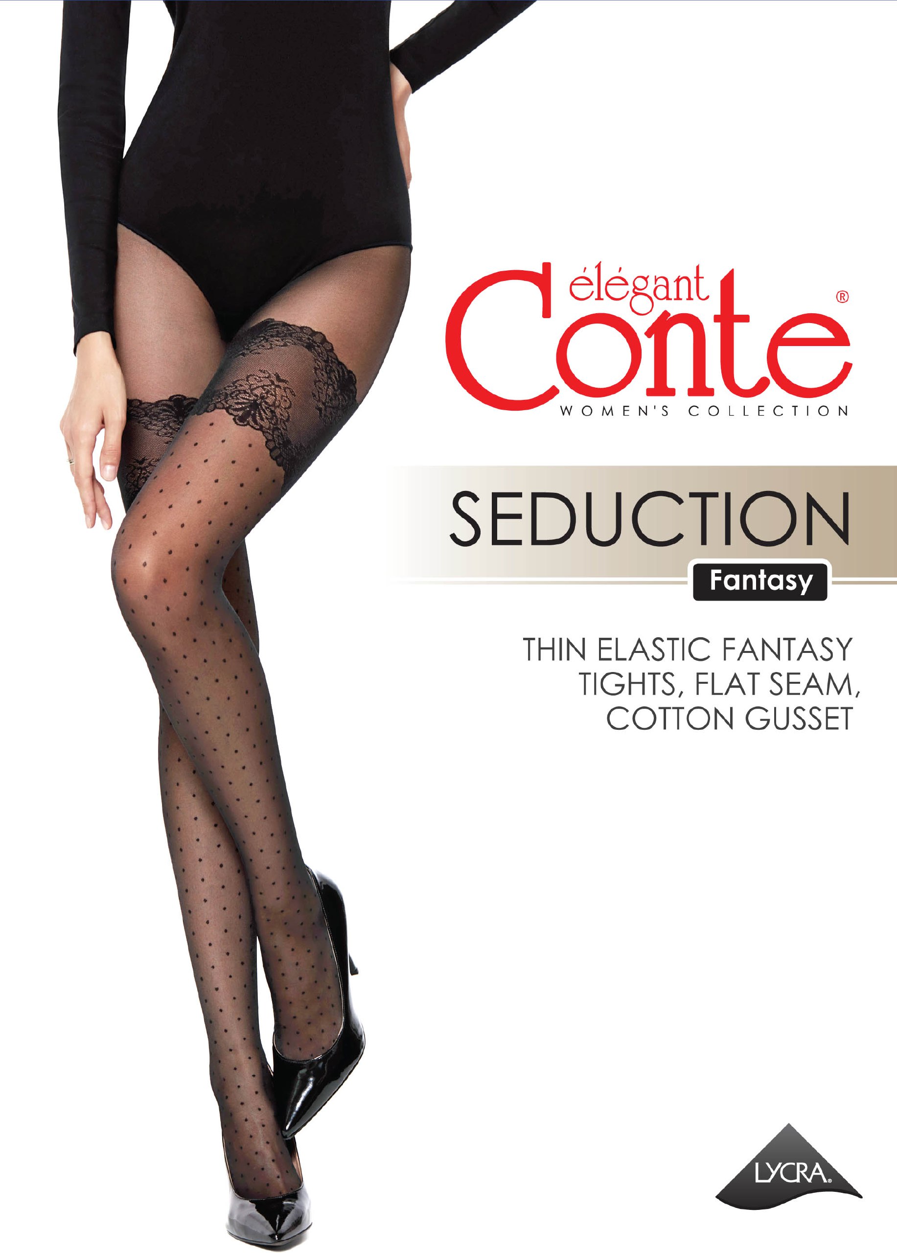 Колготки жін. CE FANTASY SEDUCTION, р.4, Nero