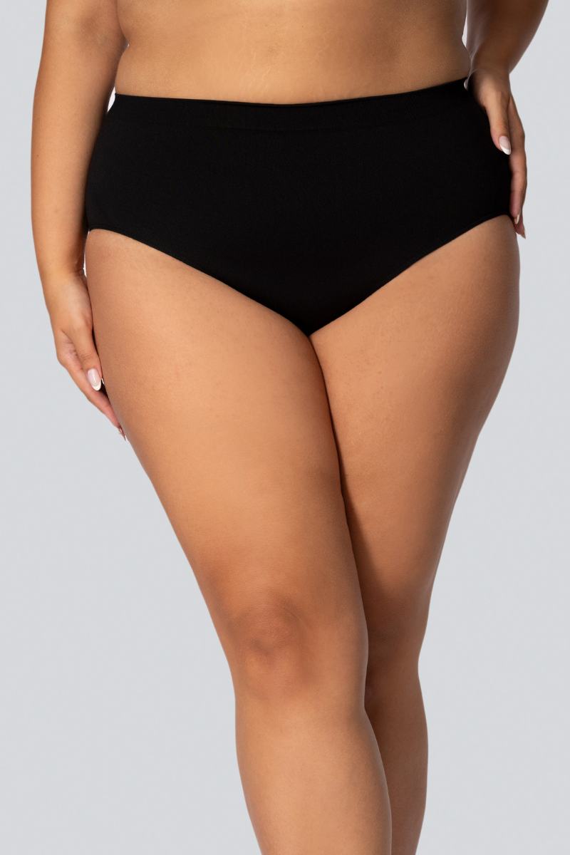 Жіночі трусики великого розміру з коригуючим ефектом mona queen mid-waisted smoothwear 9/10