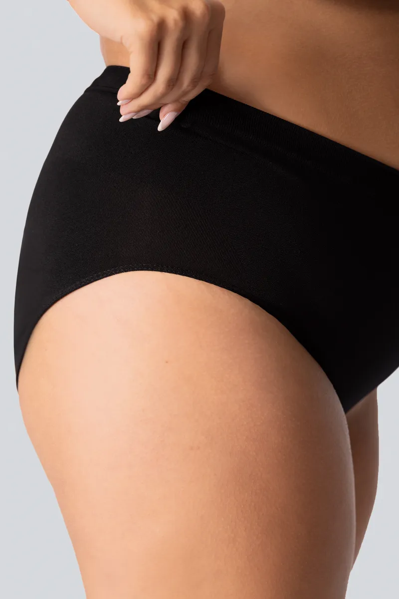 Жіночі трусики великого розміру з коригуючим ефектом mona queen mid-waisted smoothwear 9/10