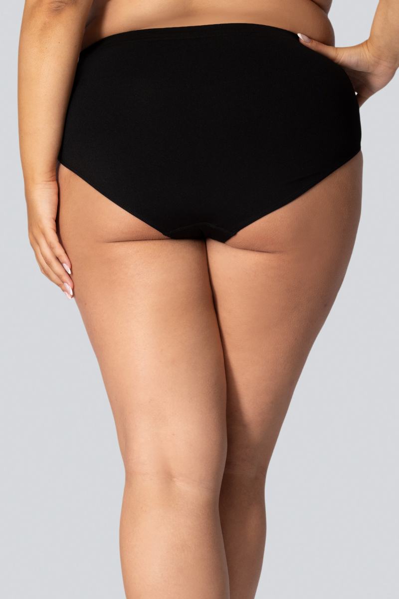 Жіночі трусики великого розміру з коригуючим ефектом mona queen mid-waisted smoothwear 9/10