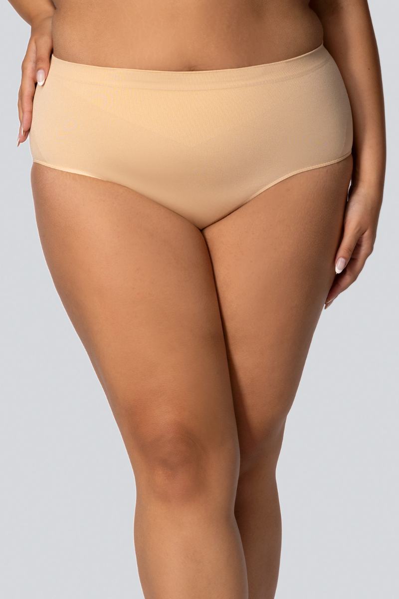 Жіночі трусики великого розміру з коригуючим ефектом mona queen mid-waisted smoothwear 7/8
