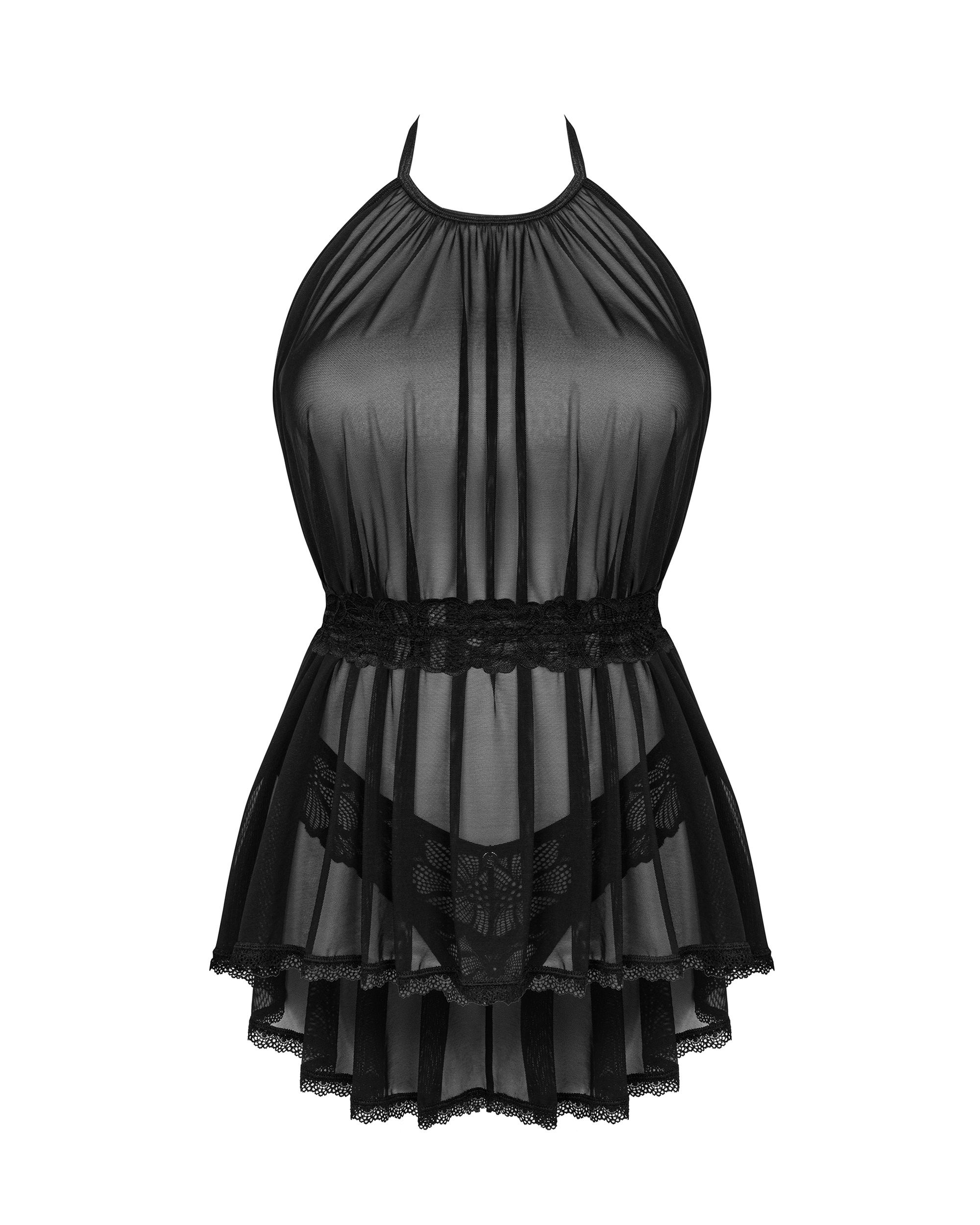 Комплект obsessive Serafia babydoll XS/S