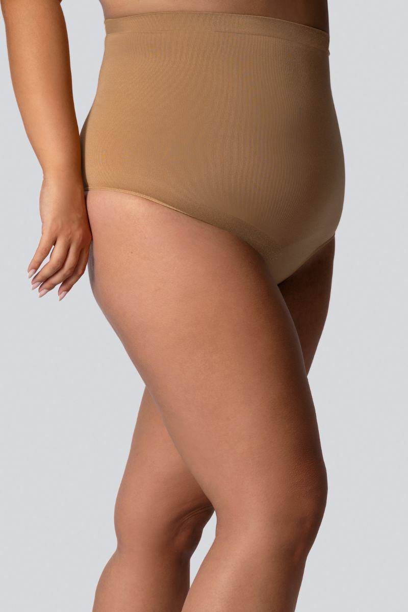 Стрінги жіночі трусики великого розміру з коригуючим ефектом mona queen high-waisted smoothwear 7/8