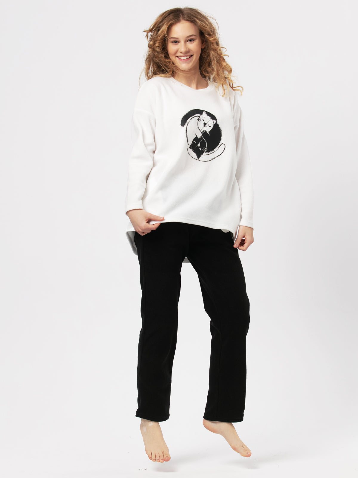 Піжама жіноча тепла флісова Key lhs-922 M