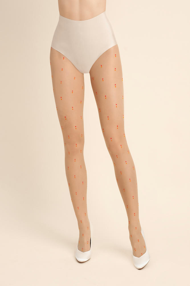 Жіночі шкарпетки з візерунком gabriella dots 20 den 4