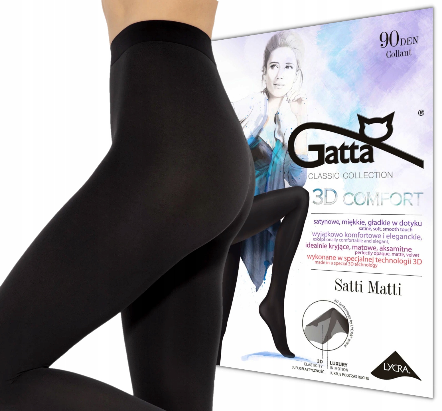 Теплі жіночі колготки Gatta SATTI MATTI 90 2