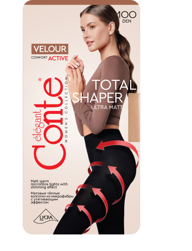 Колготки жін. CE VELOUR ACTIVE 100, р.5, Nero