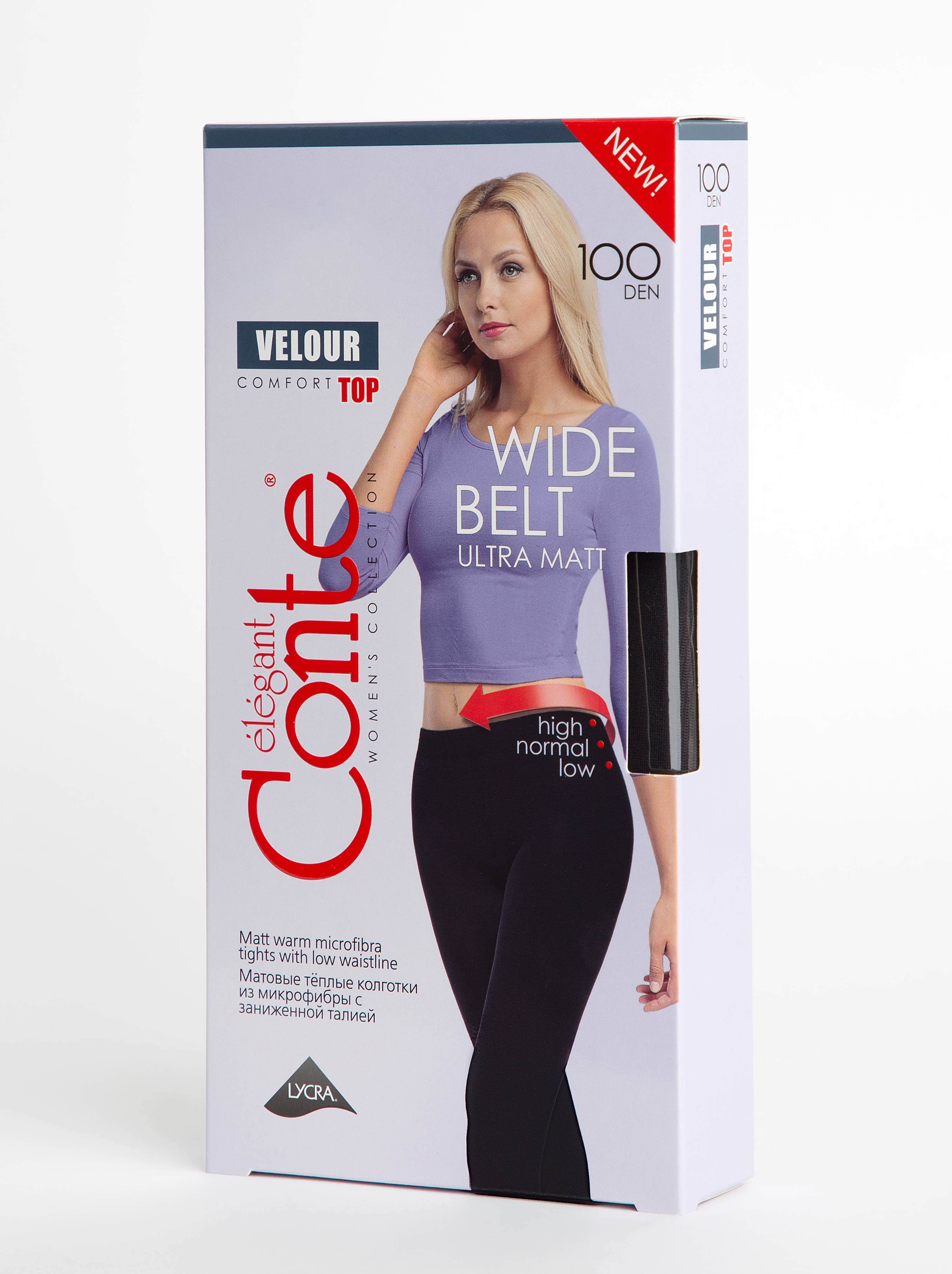 Колготки жін. CE VELOUR TOP 100, р.2, Nero