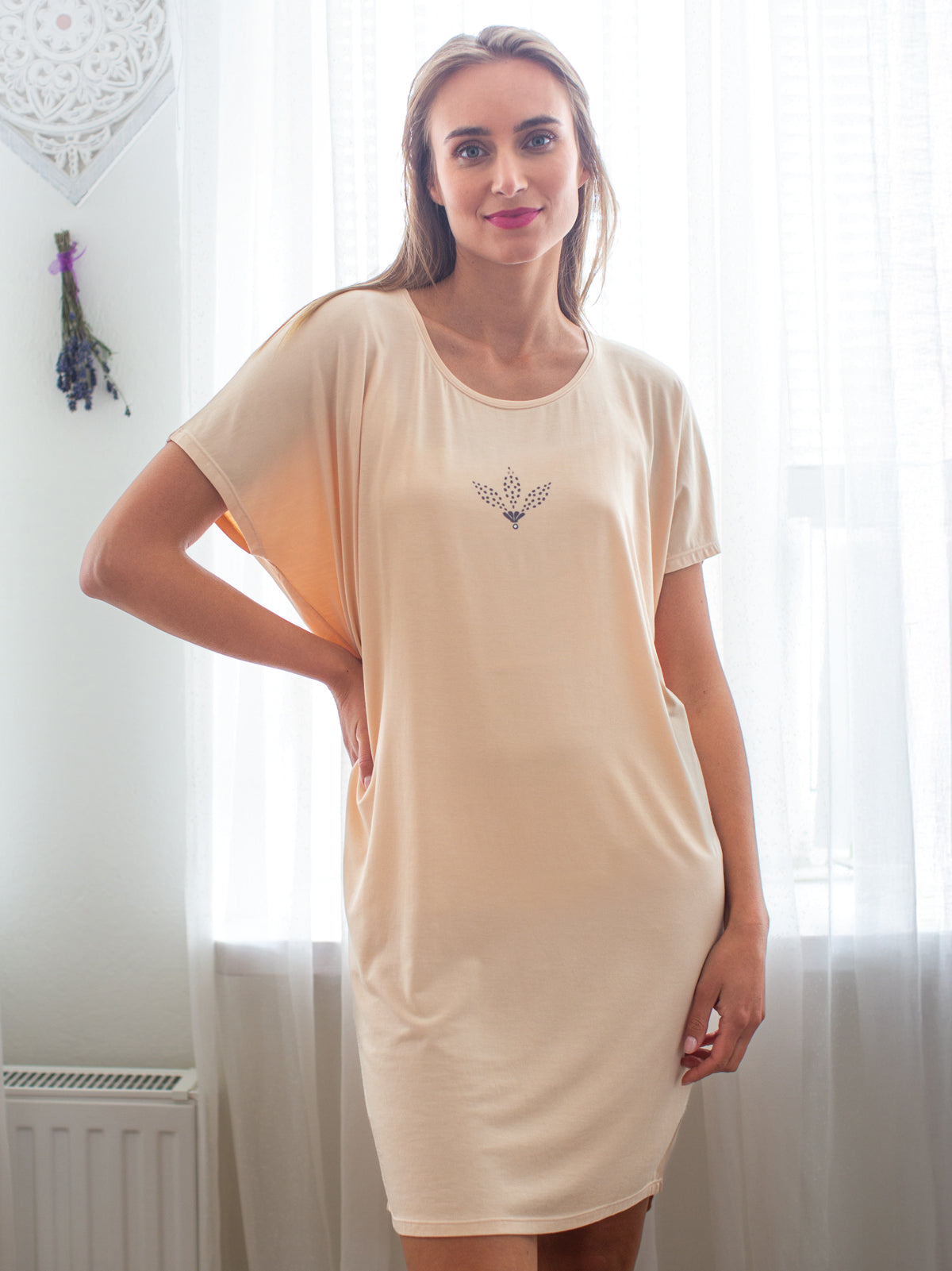 Жіноча нічна сорочка Key lnd 771 a26 2xl-3xl 3XL