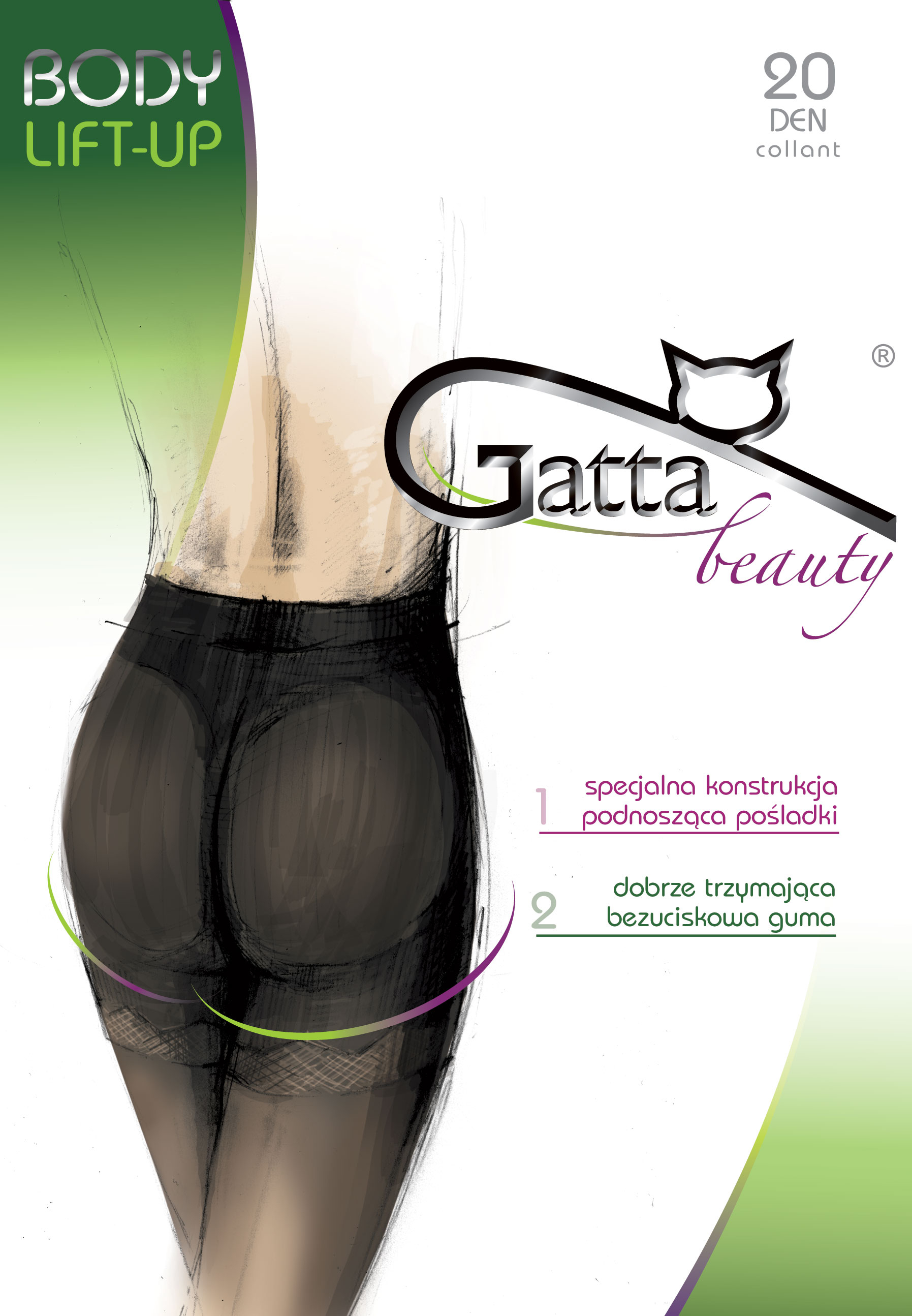 Корекційні жіночі колготки Gatta BODY LIFT-UP 2