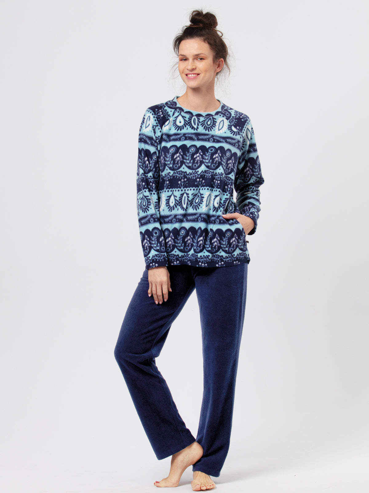 Піжама жіноча тепла флісова Key lhs-894 M