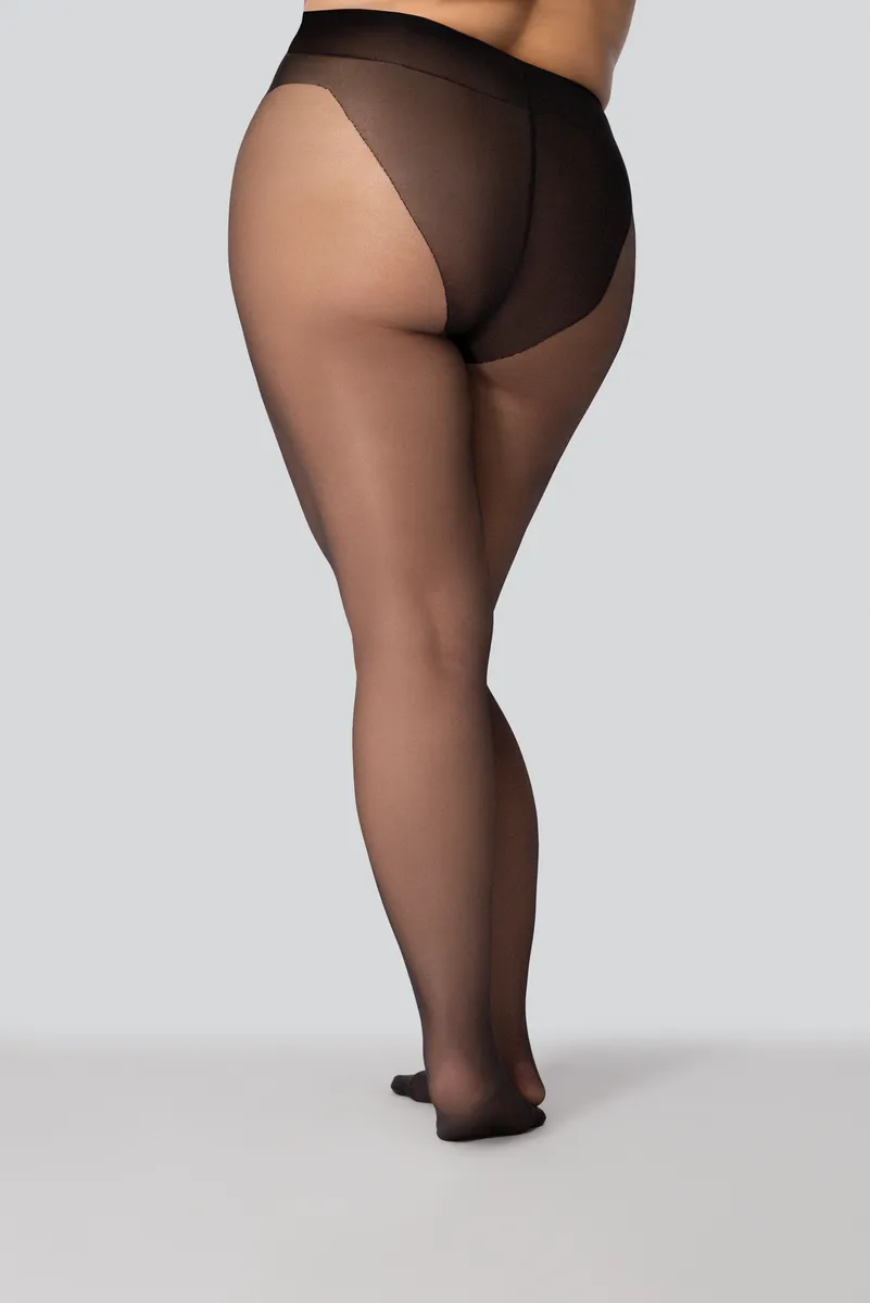 Класичні жіночі колготки великого розміру mona queen hip-notic bikini 20 den 8