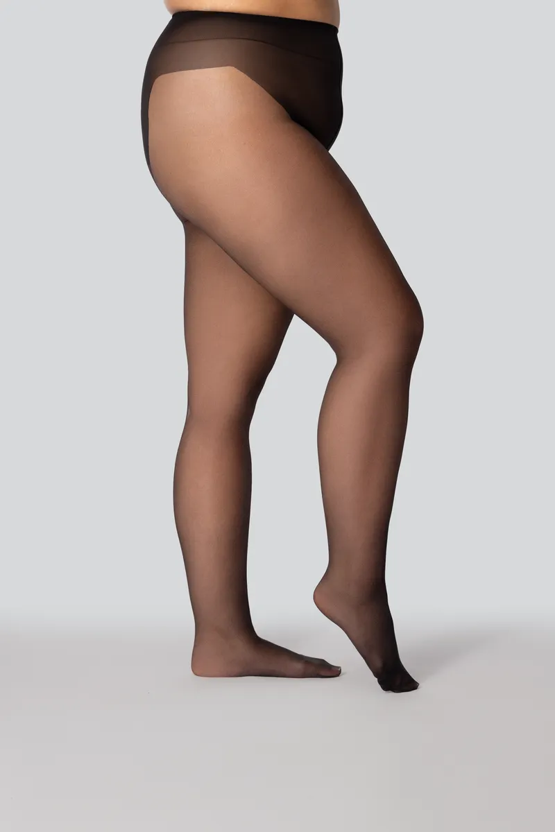 Класичні жіночі колготки великого розміру mona queen hip-notic bikini 20 den 8 short
