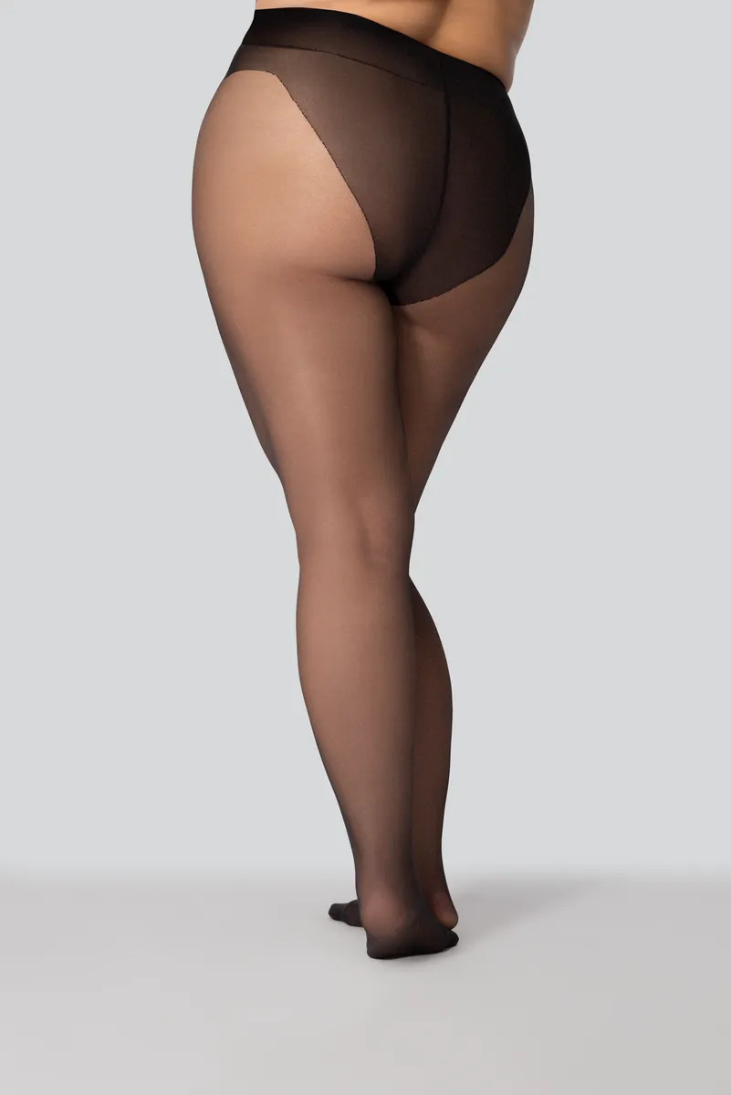 Класичні жіночі колготки великого розміру mona queen hip-notic bikini 20 den 8 short