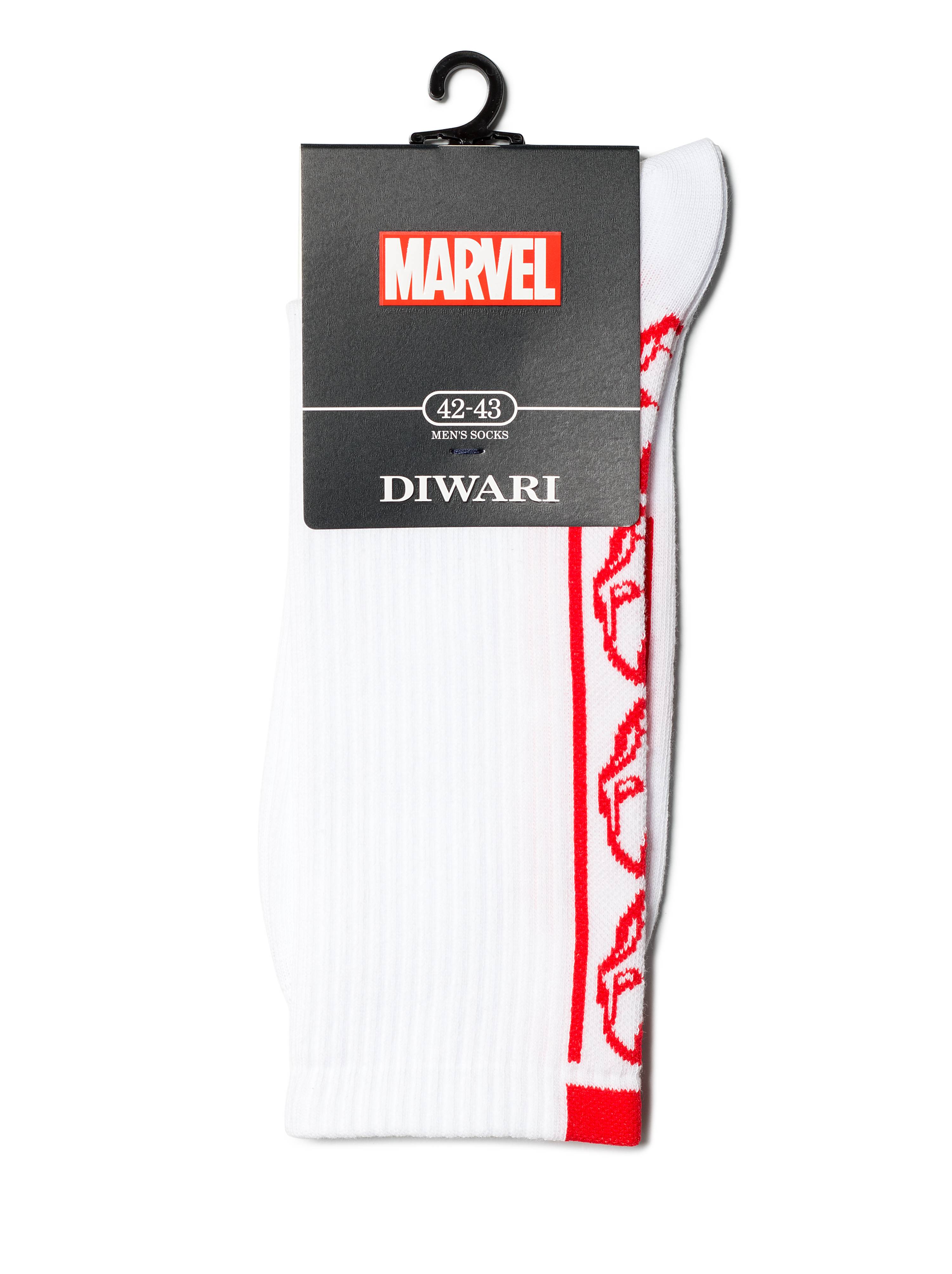 Шкарпетки чол. DW MARVEL 19С-222СПМ, р.25, 175 білий