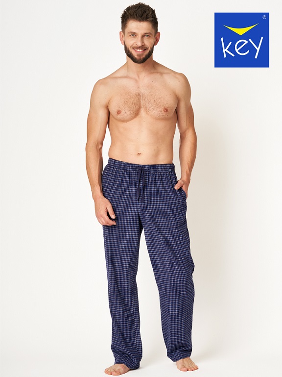 Піжама чоловіча Чоловічі домашні фланелеві штани Key MHT 457 XXL