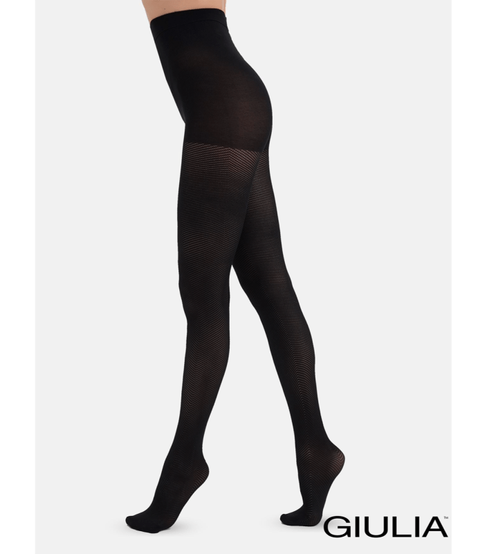 Жіночі колготки з візерунком giulia inlay waves 60 model 1 4