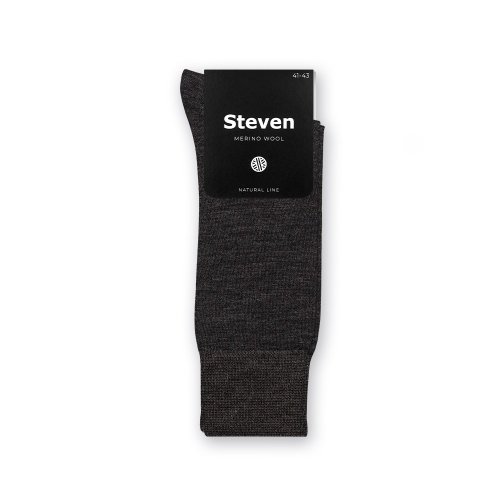 Чоловічі шкарпетки із вовною мериноса Steven 130 44-46