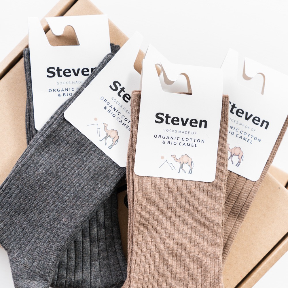 Чоловічі шкарпетки із верблюжою вовною Steven 053 44-46