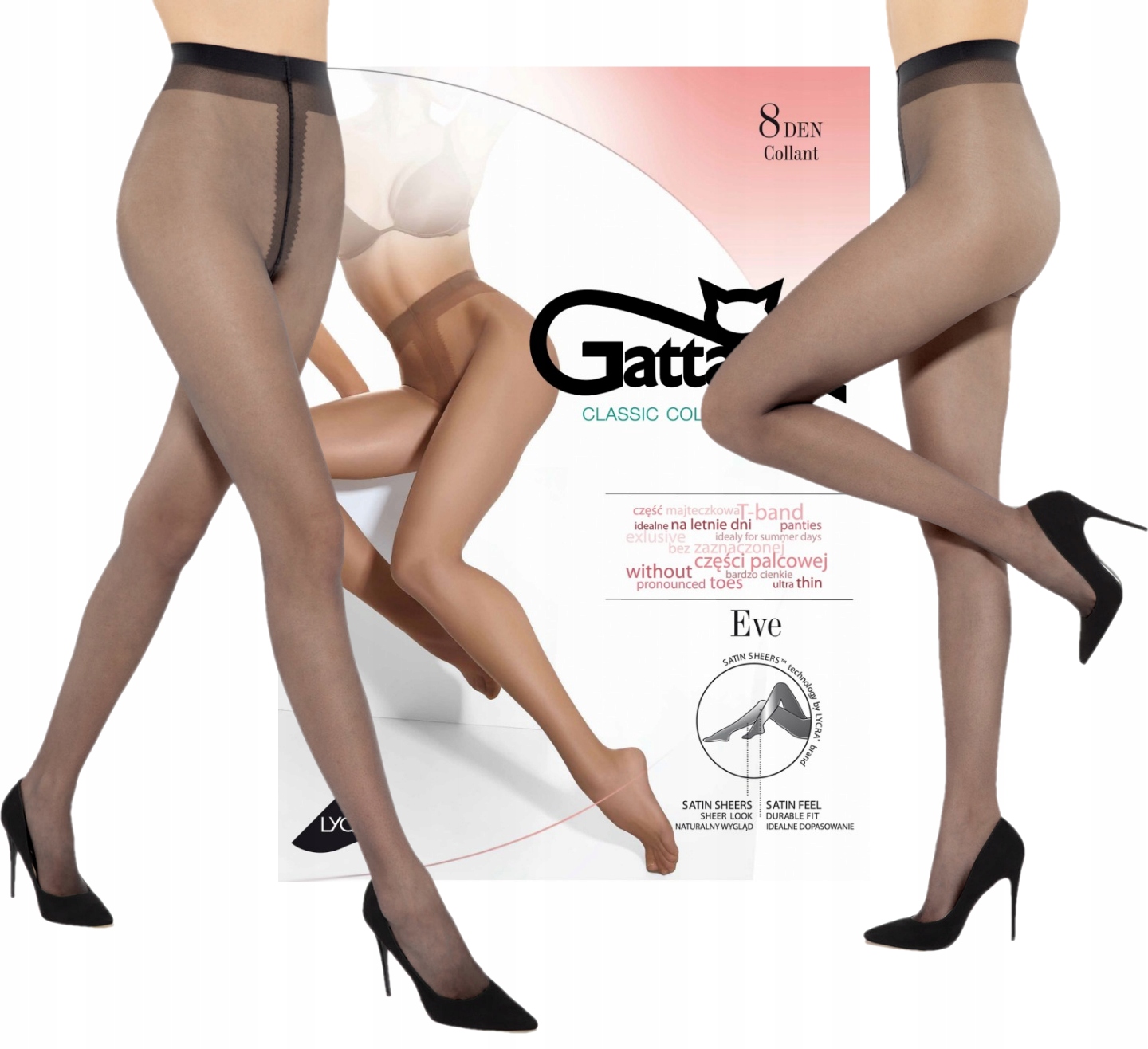Класичні жіночі колготки gatta EVE 8 XL 5