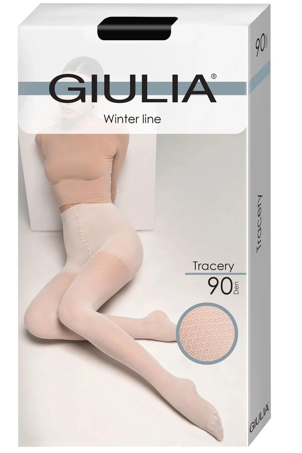 Жіночі колготки з візерунком giulia tracery 90 model 2 3