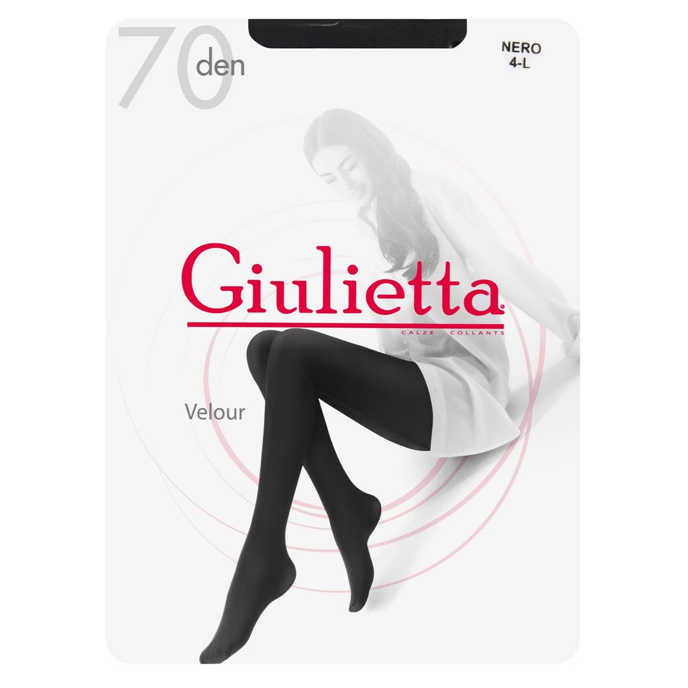 Класичні жіночі колготки giulietta velour 70 den 3