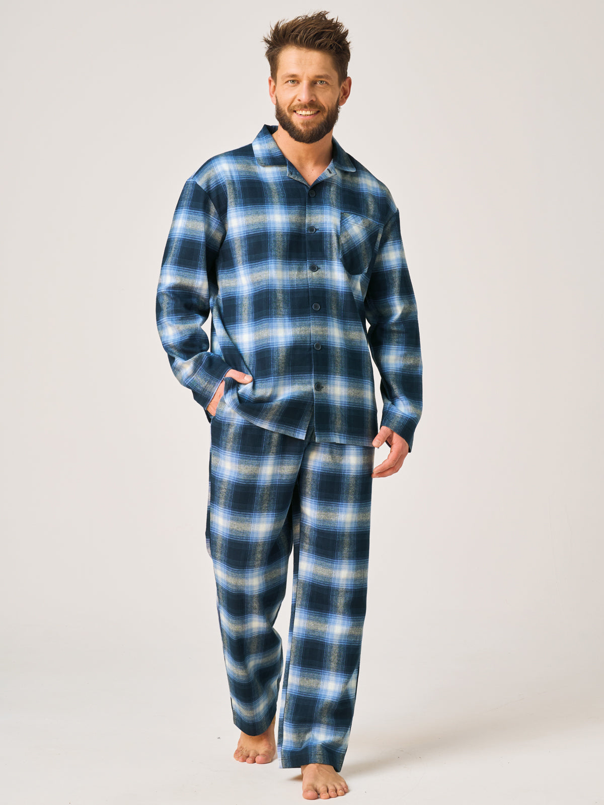 Піжама чоловіча фланелева Key mns-432 b26 3xl-4xl 4XL