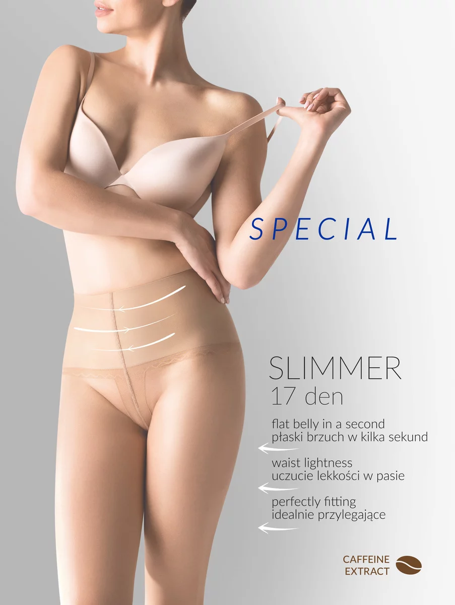 Корекційні жіночі колготки з моделюючим поясом gabriella slimmer 17 den 3