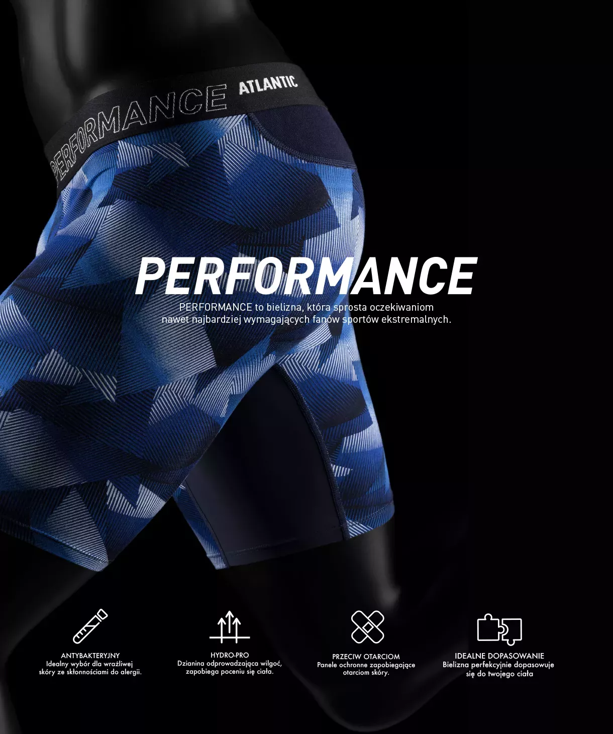 Труси шорти чоловічі боксери Atlantic performance mh 1202 wl25 L