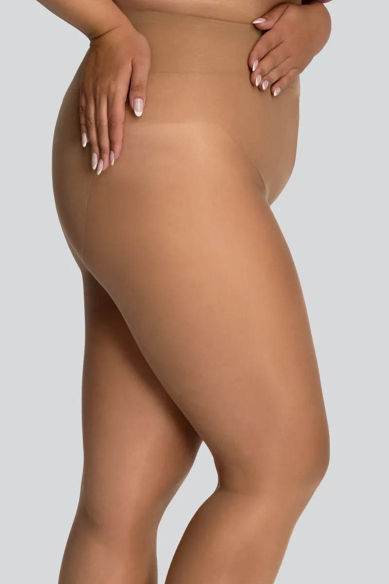 Класичні жіночі колготки великого розміру mona queen hip-notic bikini 20 den 8
