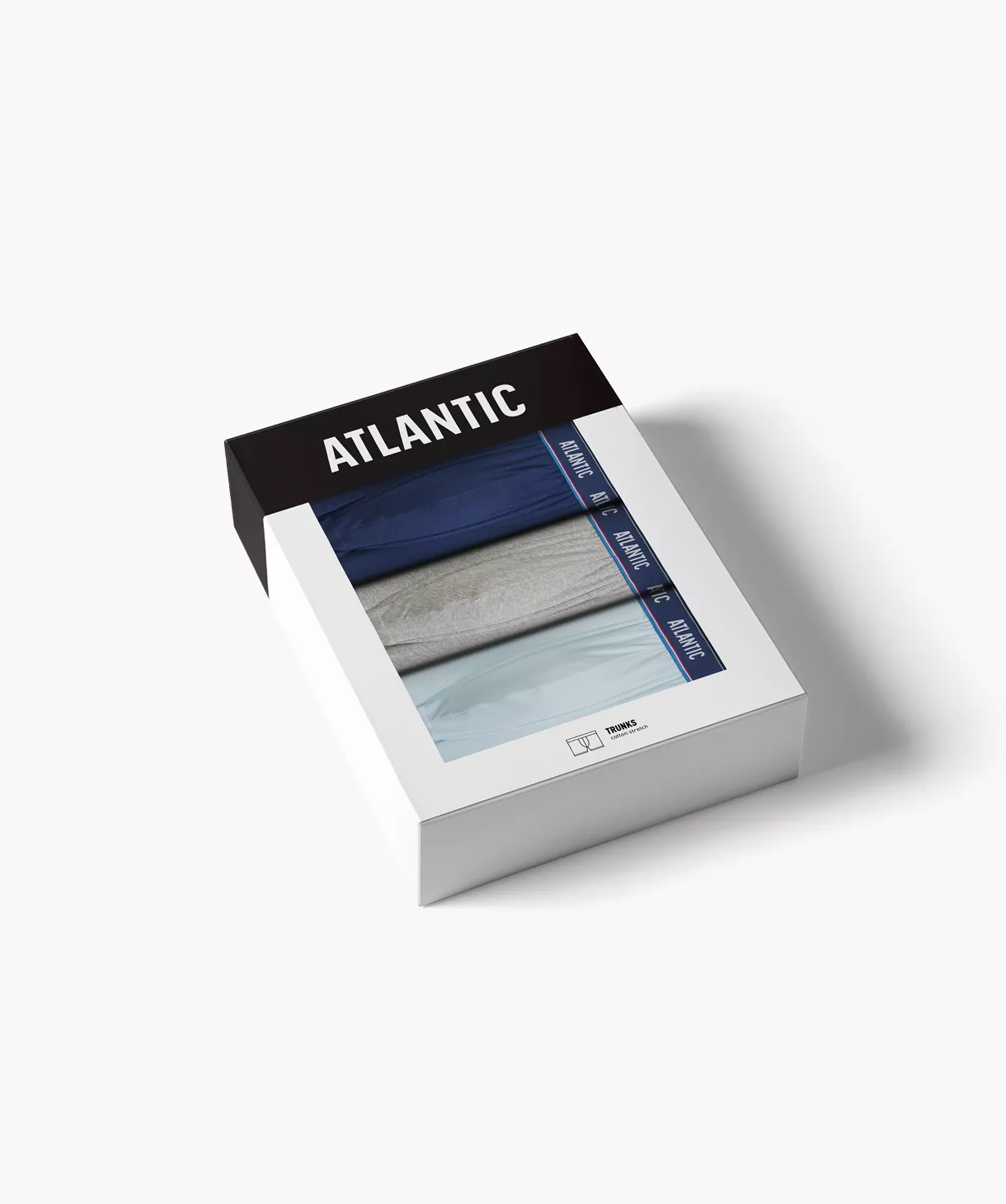 Труси шорти чоловічі боксери Atlantic 3mh 214 wl25 L