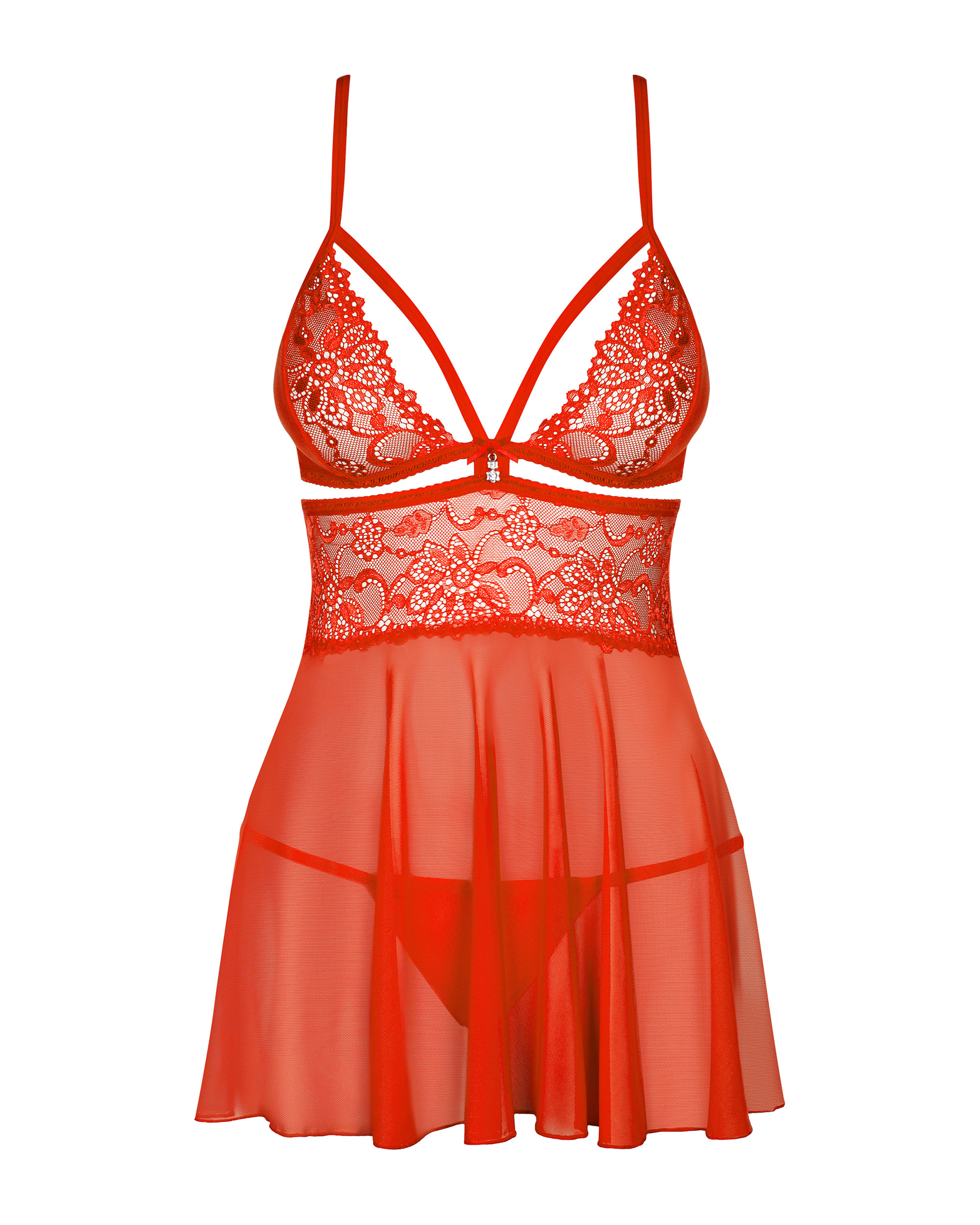Комплект obsessive 838-BAB-3 babydoll S/M