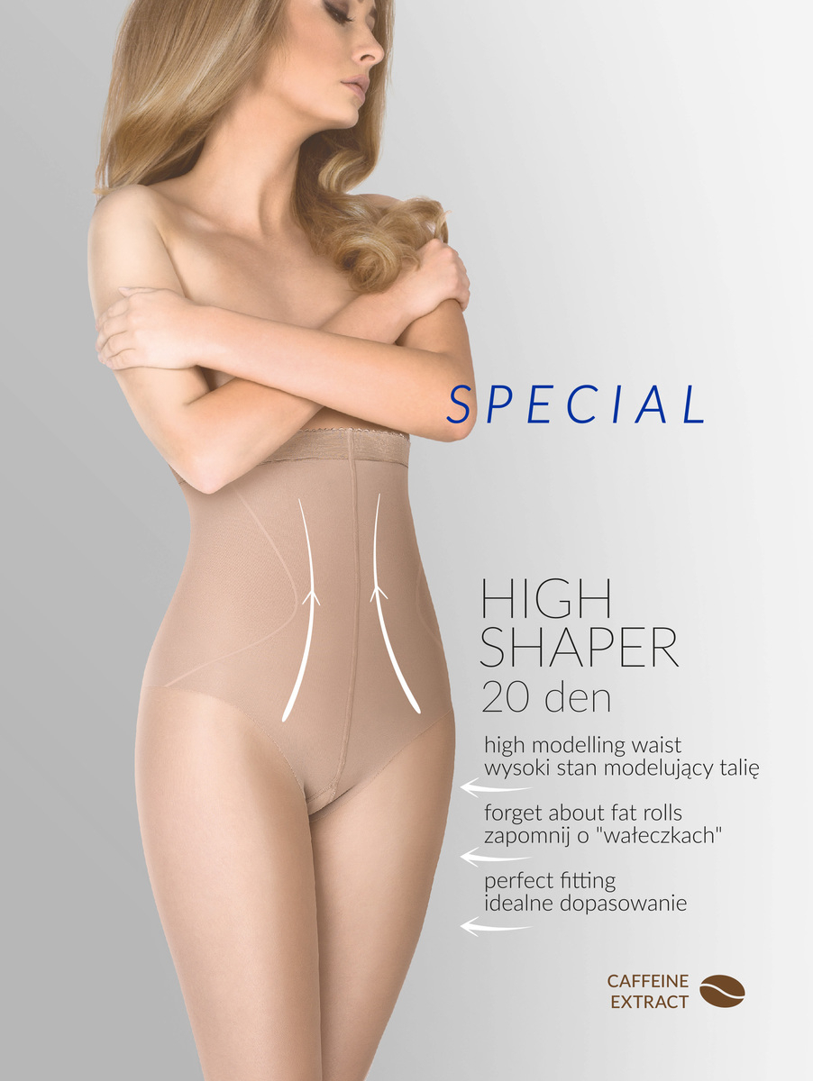 Корекційні жіночі колготки з утягуючими шортами gabriella high shaper 20 den 3