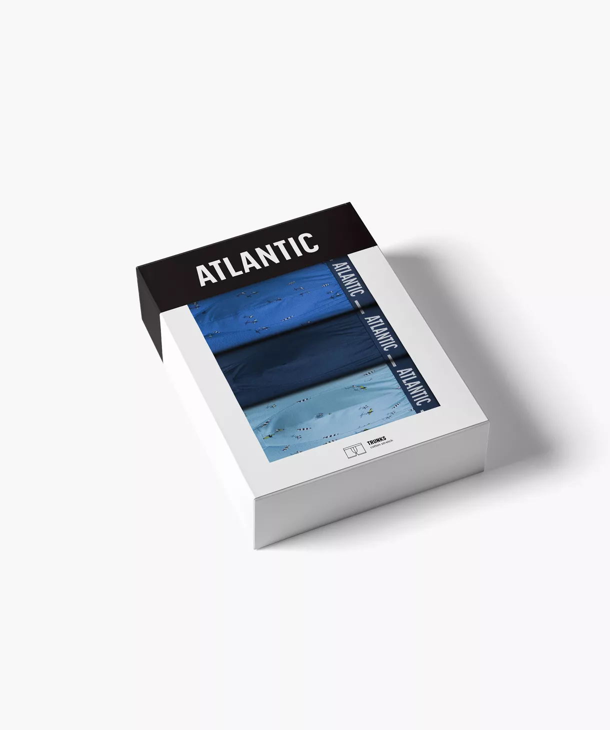 Труси шорти чоловічі боксери Atlantic 3mh 213 wl25 L