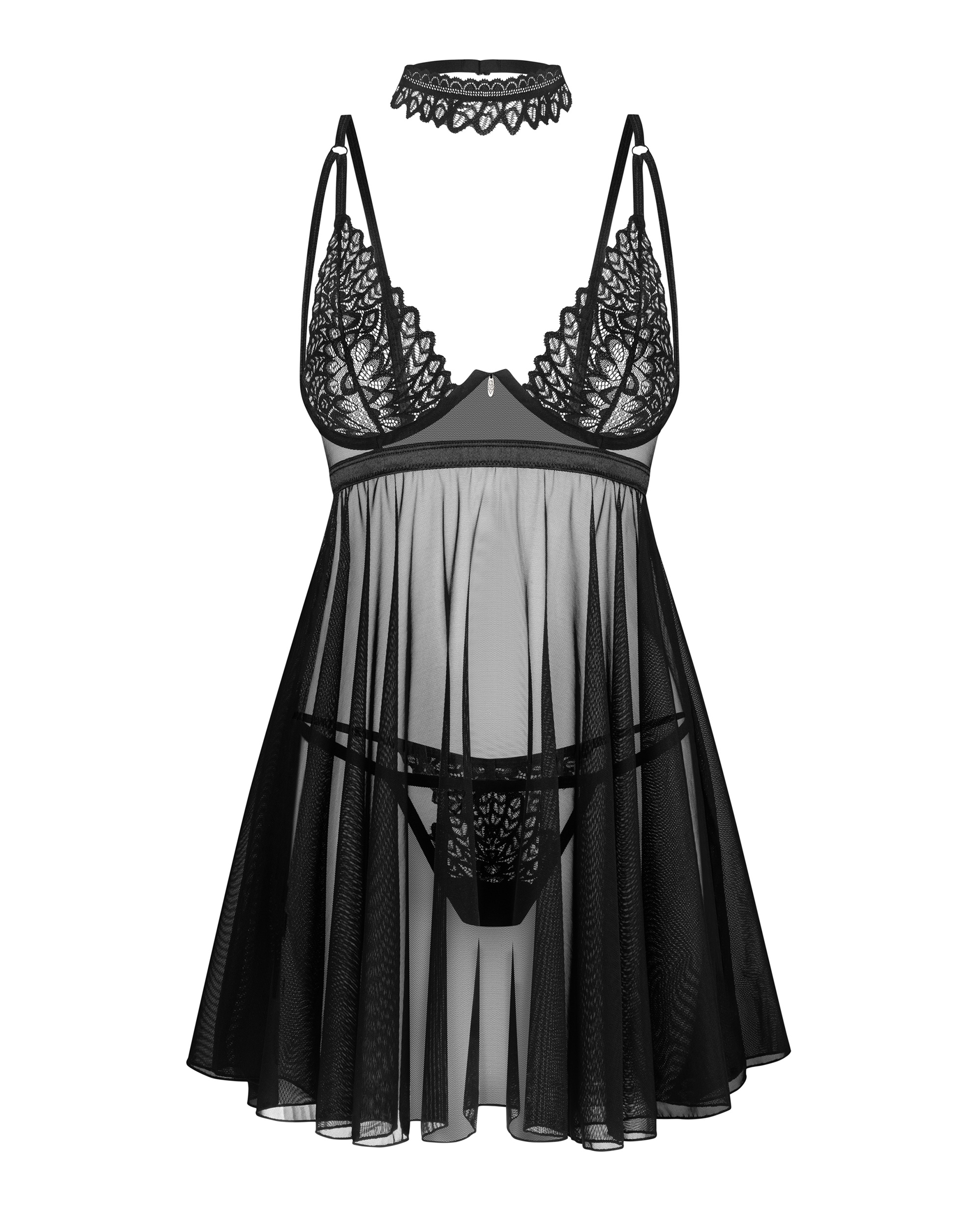 Комплект obsessive Donarella babydoll XL/XXL