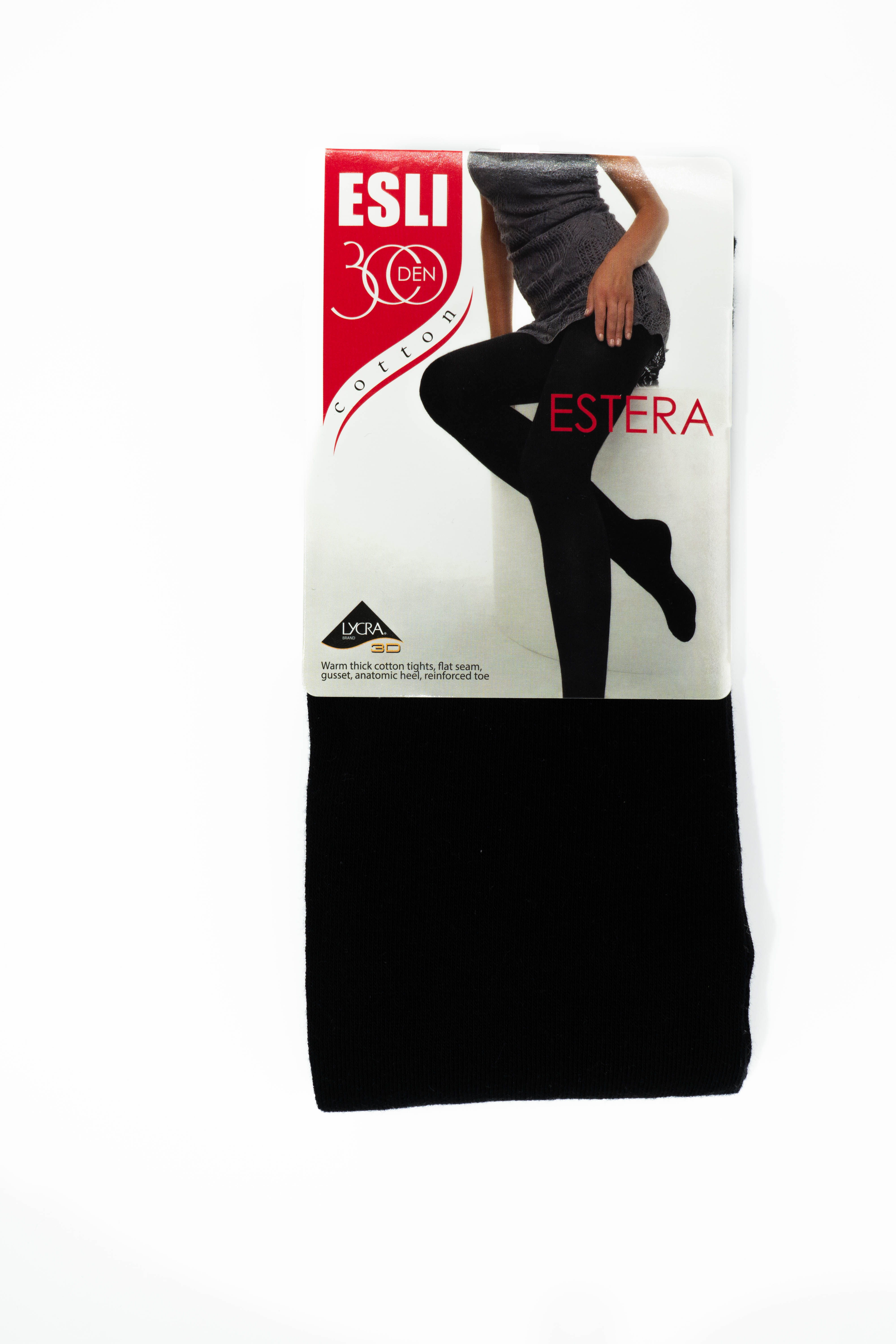Колготки жін. бавовняні ESLI ESTERA 300 New, р.2, Nero
