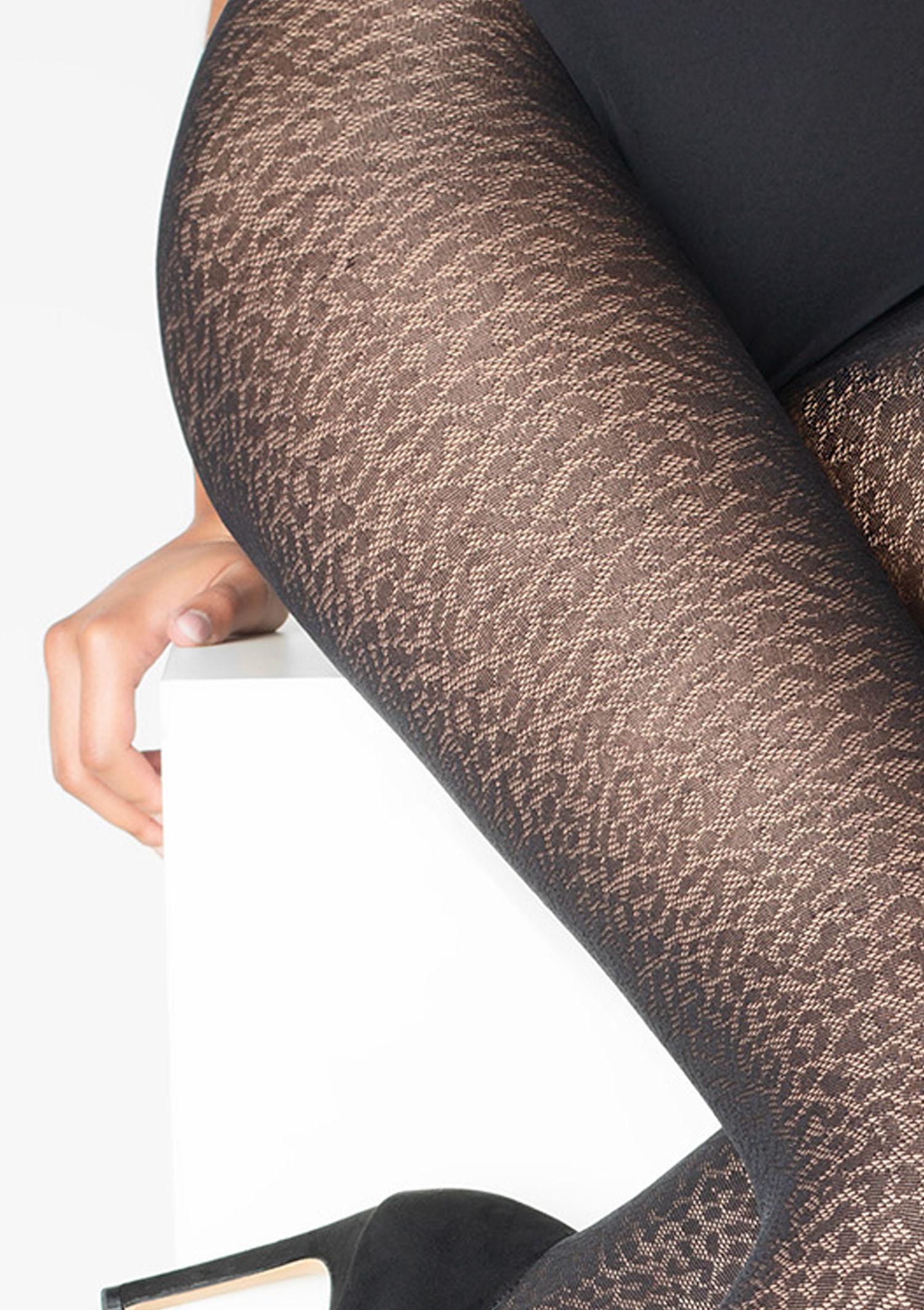 Жіночі колготки з візерунком Marilyn grace panther 3/4