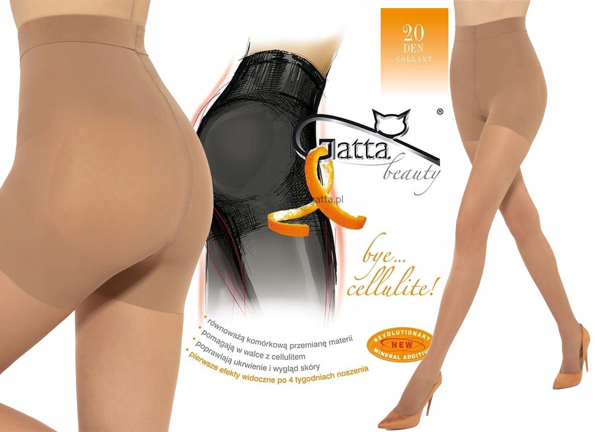 Корекційні жіночі колготки Gatta BYE CELLULITE 20 5-XL