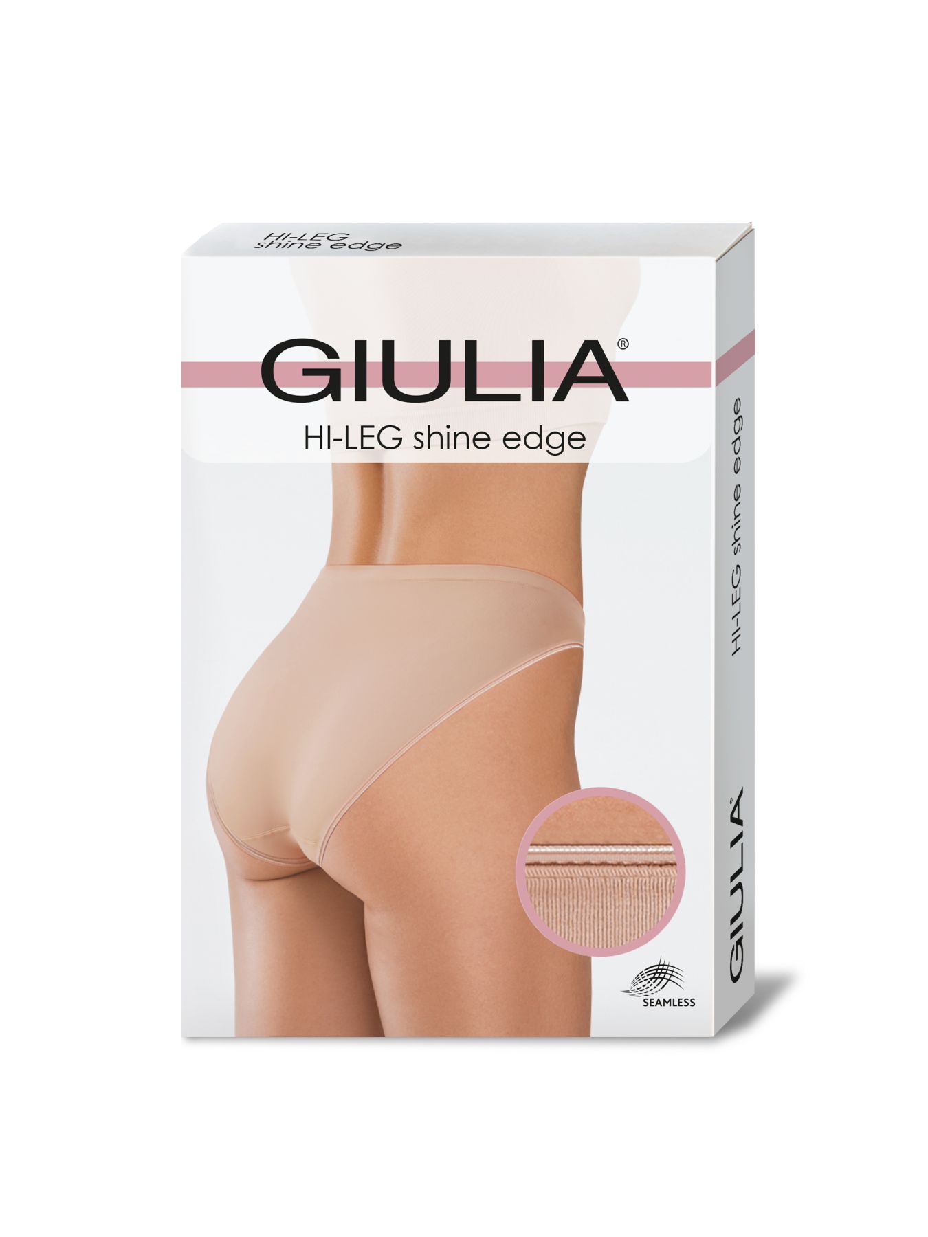 Жіночі безшовні трусики giulia hi-leg shine edge S/M