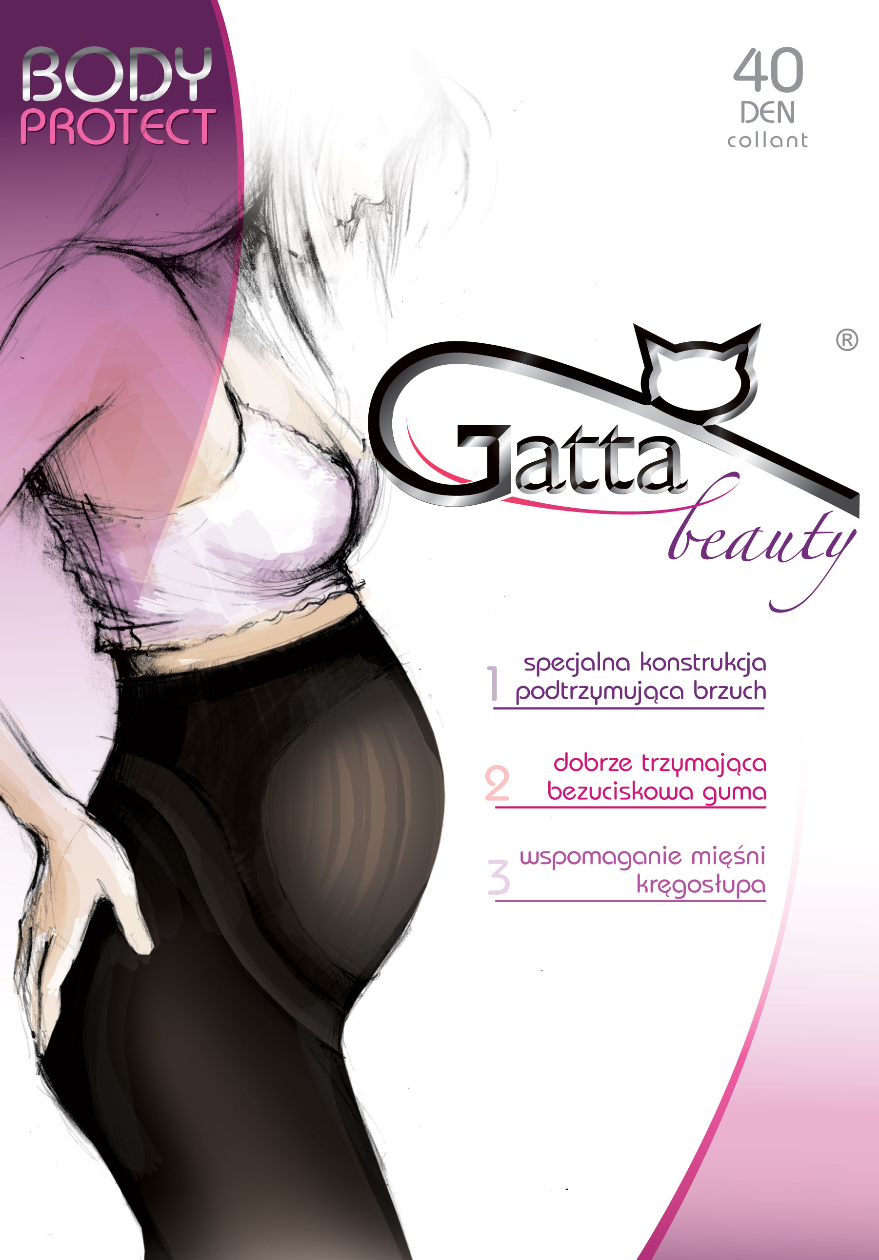 Колготки для вагітних Gatta BODY PROTECT 40 3